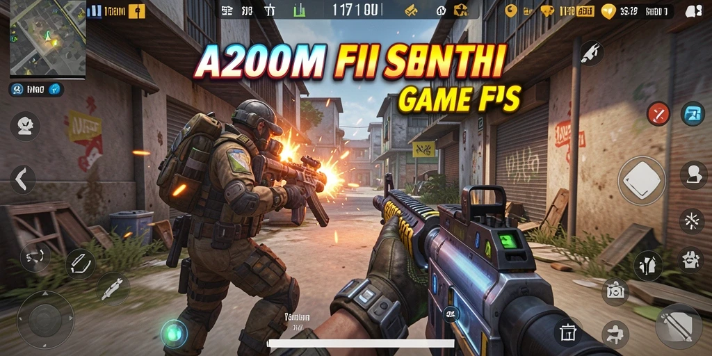Gambaran gameplay mendebarkan di A200M dengan grafis menawan.
