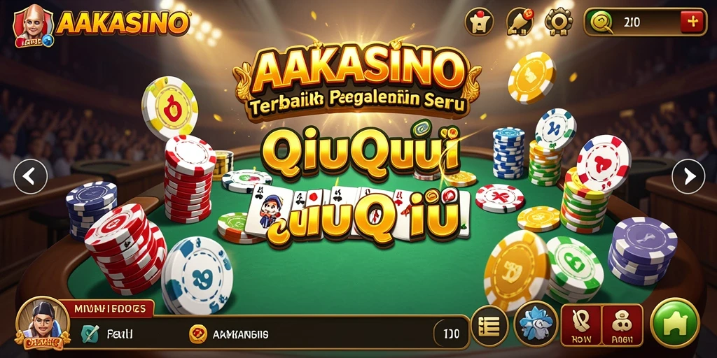 Gameplay QiuQiu seru di AAKASINO dengan teman-teman.