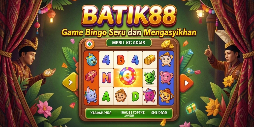 Tampilan gameplay BATIK88 dengan Bingo yang menyenangkan.