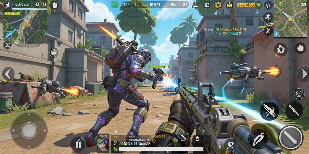 GEMS365 menampilkan gameplay TPS yang seru dan menantang.