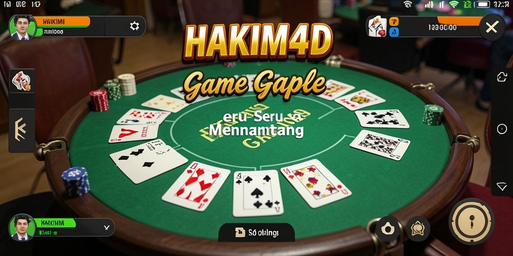 Gameplay menarik HAKIM4D dengan pemain bersaing di Gaple.