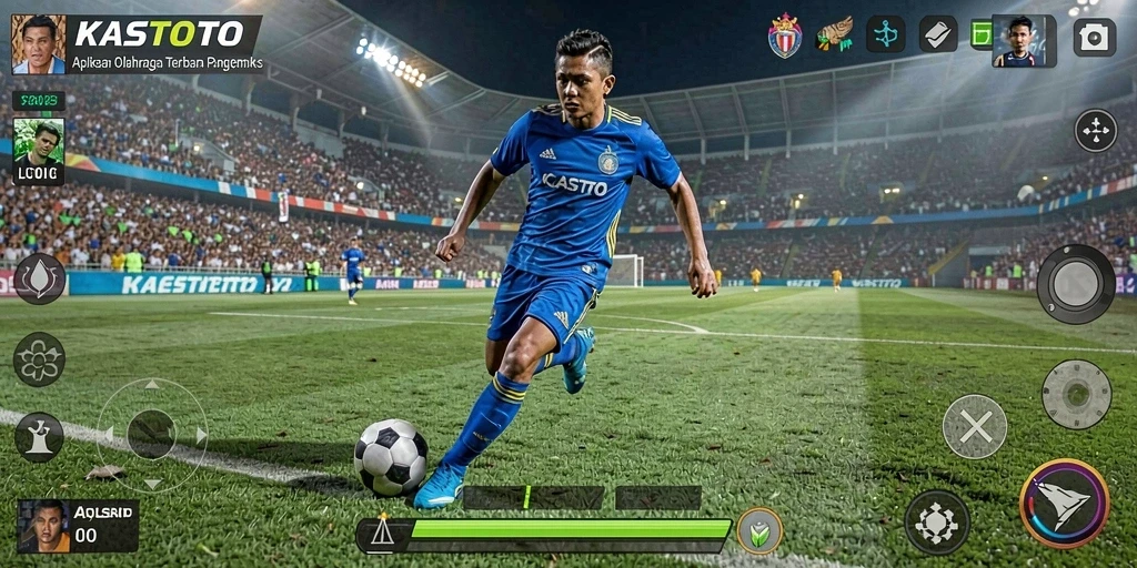 Tampilan gameplay KASTOTO yang seru dan menantang dalam olahraga.