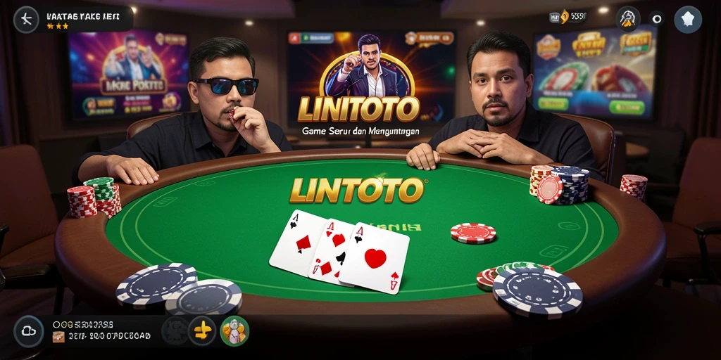Tampilan menarik dari gameplay poker di LINITOTO yang penuh strategi.