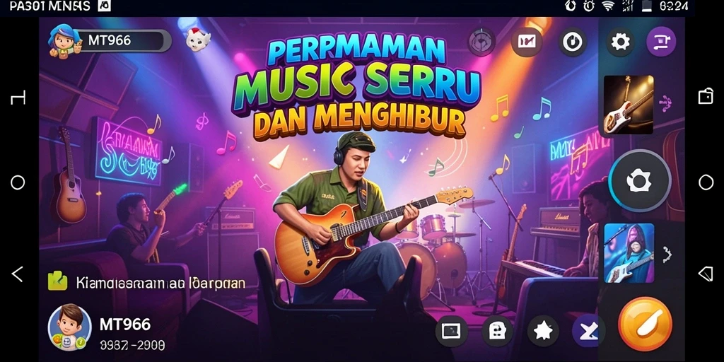 Tampilan gameplay <strong>MT966</strong> yang menarik dan penuh energi.