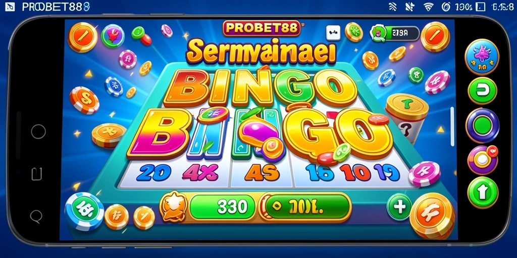 Tampilan menarik dari gameplay Bingo di PROBET88.