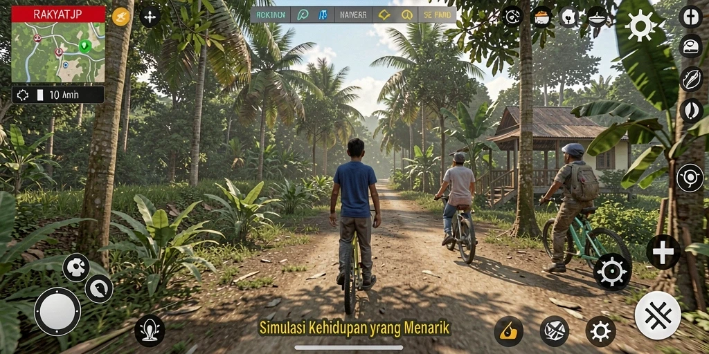 Tampilan gameplay RAKYATJP yang memikat dan interaktif.
