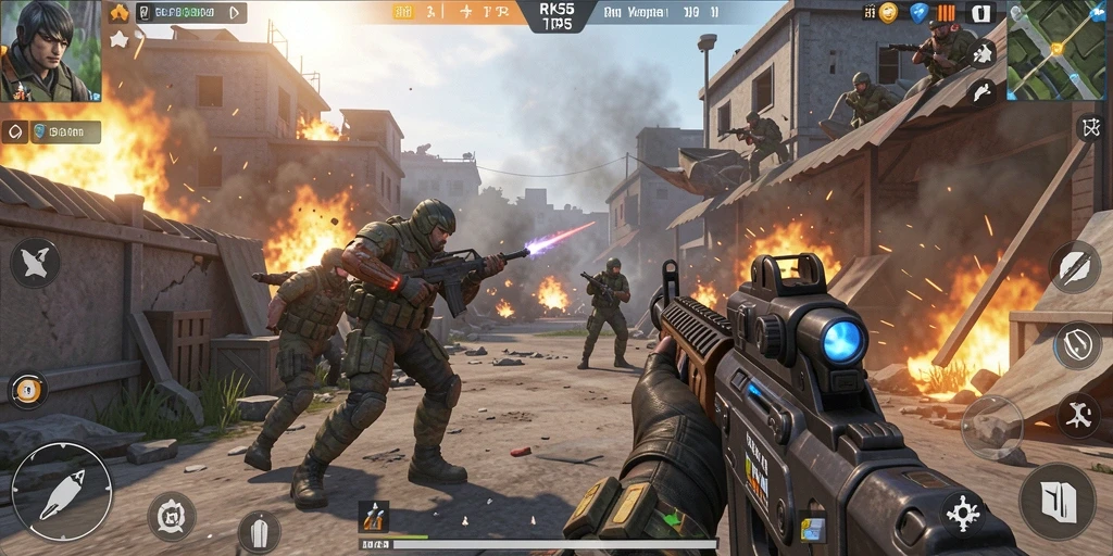 Gameplay seru pertempuran TPS yang menampilkan aksi mendebarkan.