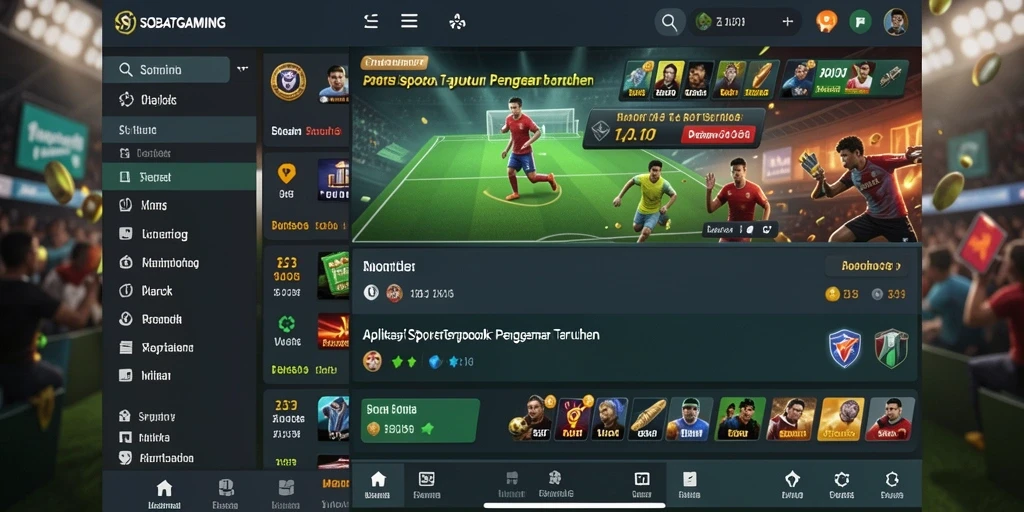 Tangkapan layar SOBATGAMING menunjukkan antarmuka pengguna yang menarik dan fitur taruhan yang kaya.
