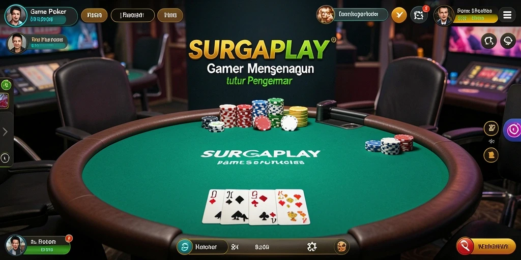 Screenshot gameplay SURGAPLAY menunjukkan keseruan permainan Poker.