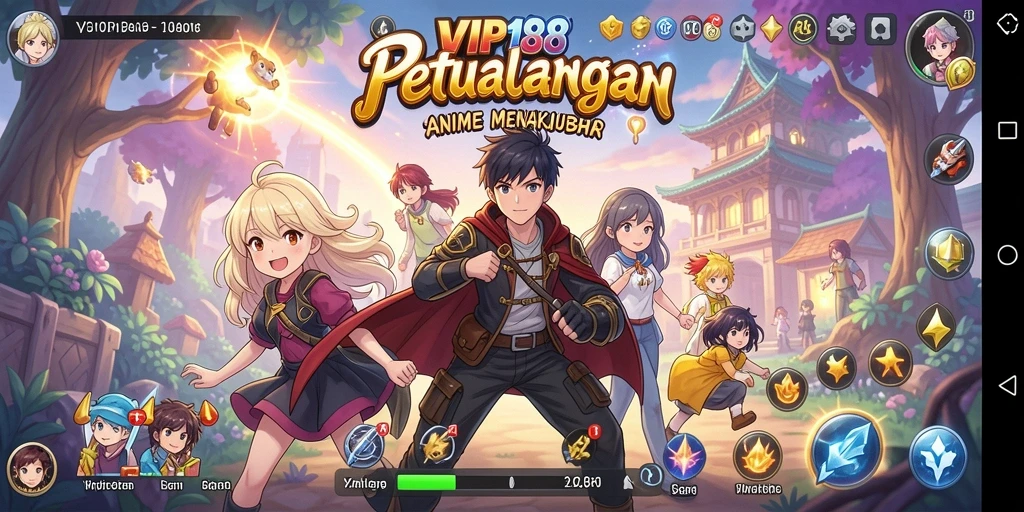 Tampilan gameplay yang menarik dari <strong>VIP188</strong> dengan karakter anime favorit.